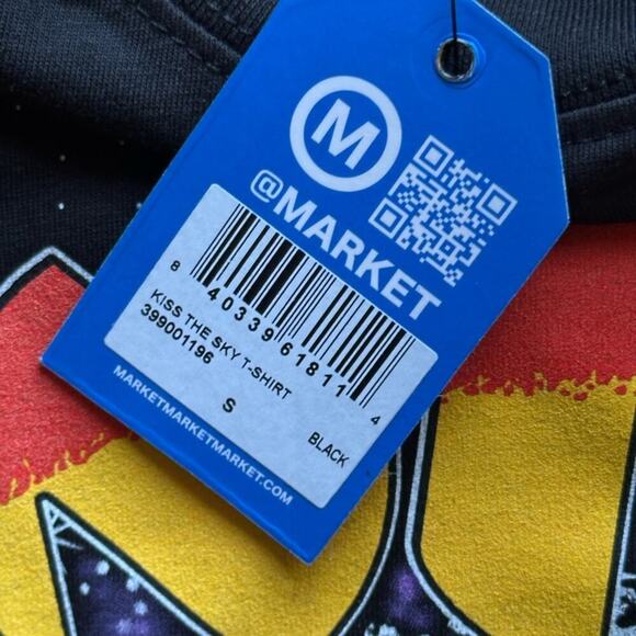 Market Jimi Hendrix Kiss The Sky Black Graphic T Shirt Small - Picture 4 of 5